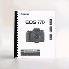Instruction Manual for Canon EOS 77D