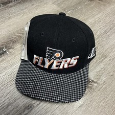 NWT Vintage 90s Logo Athletic NHL Philadelphia Flyers Snapback Strap Hat Logo