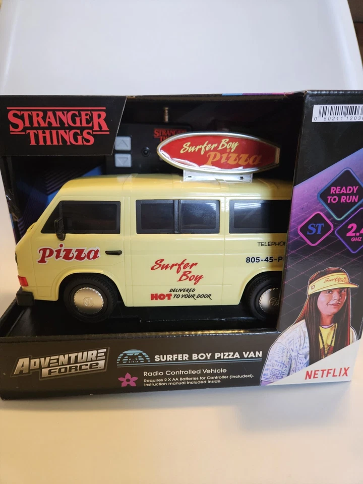 Surfer Boy Pizza ferngesteuerter Van - Stranger Things - Adventure Force - neues Spielzeug - Bild 2 von 4