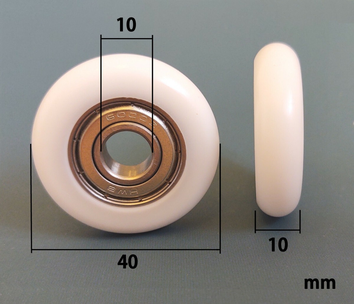 Ruota Canottaggio Nylon Ruota Per Sedile Di Vogatore/rowing