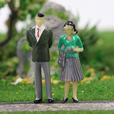 T TOOYFUL 100x Modellfiguren 1:150 - Bemalte Menschen Für Modelleisenbahn