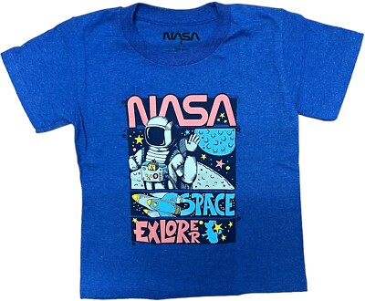 NASA Space Explorer Boys T-Shirt Blue