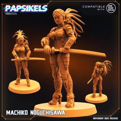 3D Printed Papsikels Machiko Noguchisawa 28mm 32mm