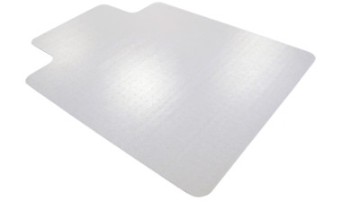 Rechteckige Bodenschutzmatte mit Lippe (7528810) Teppichboden 120x90cm Transp.