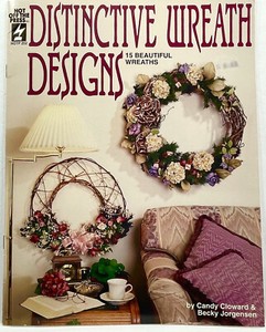 1993 HOTP Distinctive Wreath Designs 252 Instruction Book 15 Projects Vntg 10642
