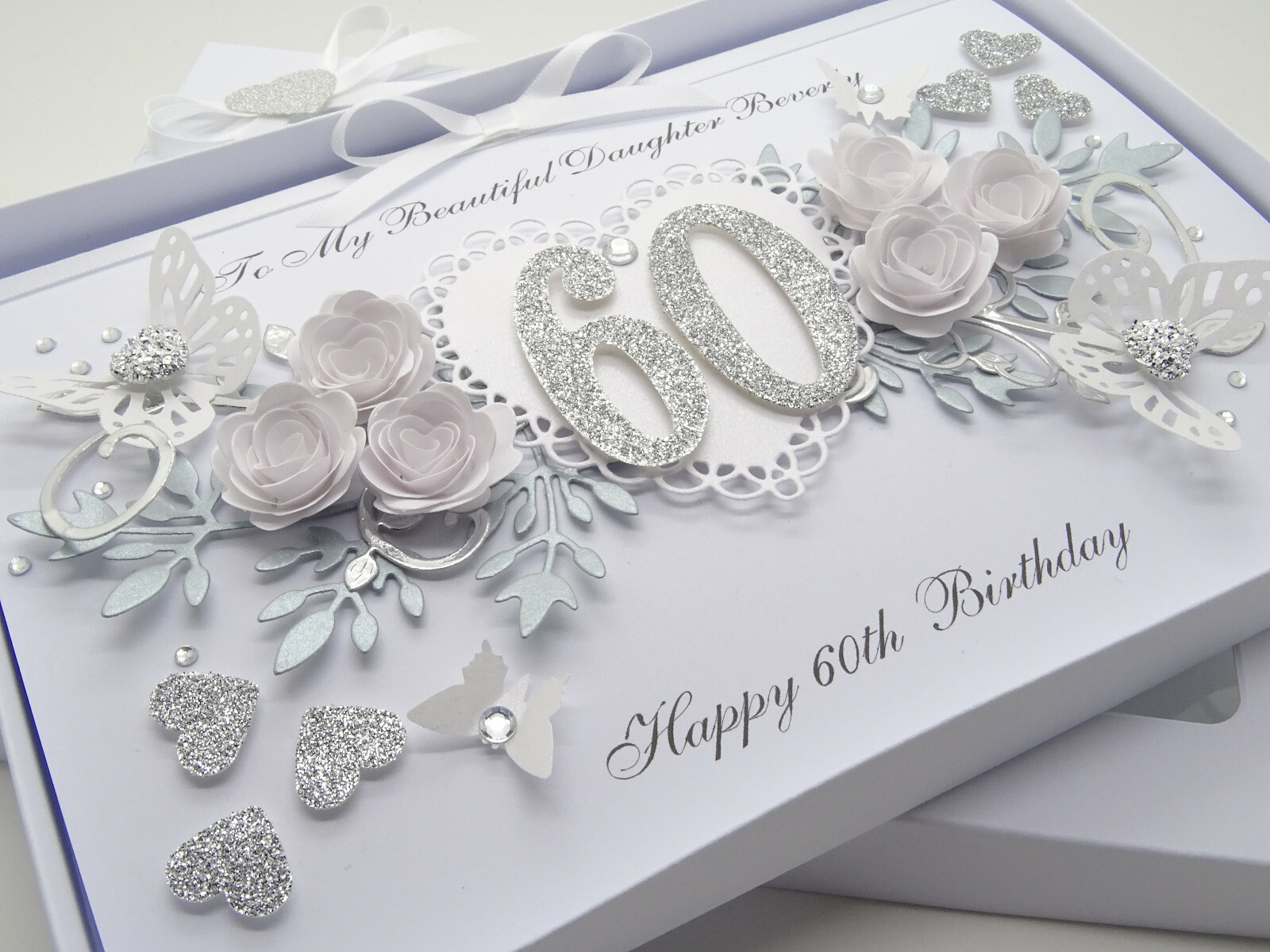 HANDMADE Personalised Card Birthday 60th Diamond Wedding Anniversary | eBay