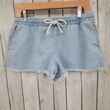Aeria Frayed Hem Shorts M