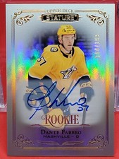 DANTE FABBRO 2019 Upper Deck Stature Rookie Auto #190 144/199 AUTOGRAPH RC