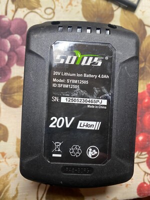SOYUS 20V 4.0Ah 4000mAh Lithium Ion BATTERY FOR CORDLESS POWER TOOLS SY8M12505