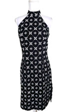 Spenser Jeremy ~Woman Size 6~ Black/White Floral Embroidered Knee Length Dress.