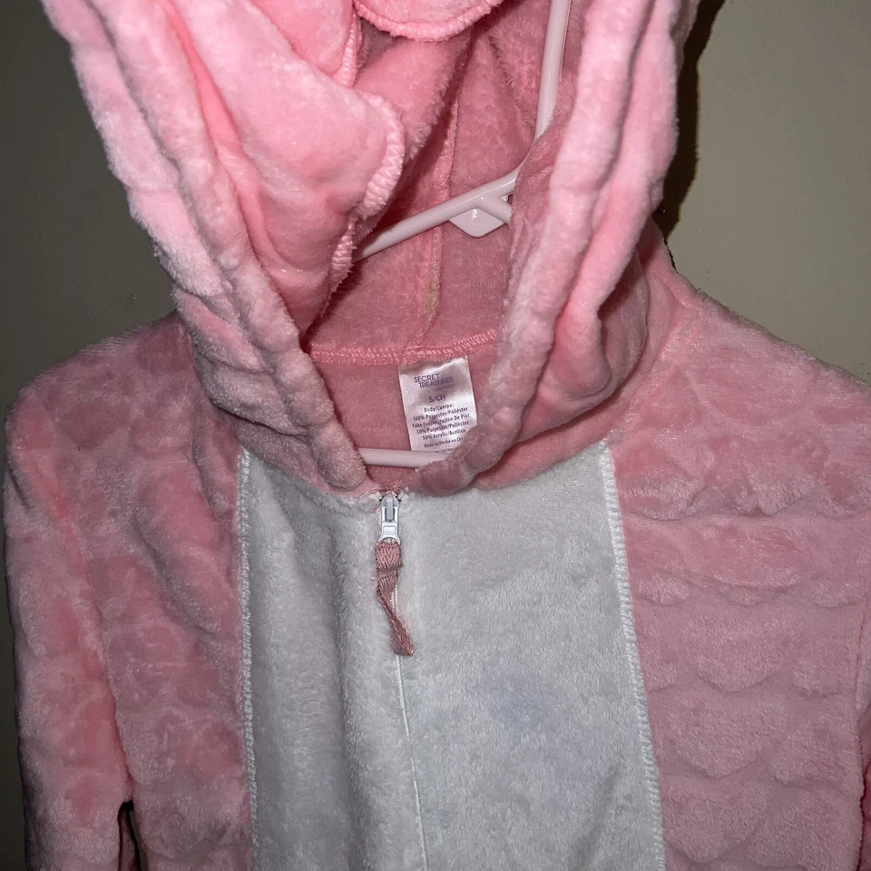 Unisex Adulto Rosa Unicornio con Alas Disfraz Mono Animal Pijama Pequeño Foto 3 de 4