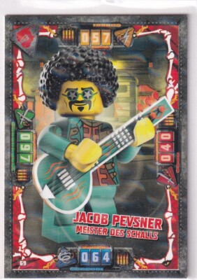 Lego Ninjago Series 4 TCG Card No. 69 Jacob Pevsner Master of Sound