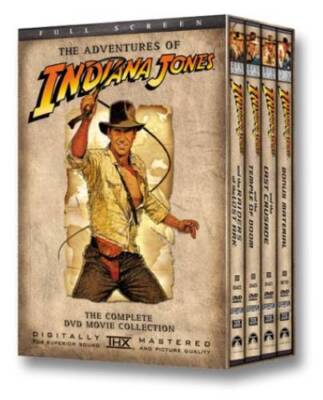 The Adventures of Indiana Jones: The Complete DVD Movie Collection (Full  - GOOD