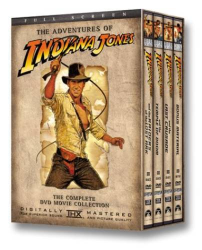 The Adventures of Indiana Jones: The Complete DVD Movie Collection (Full  - GOOD