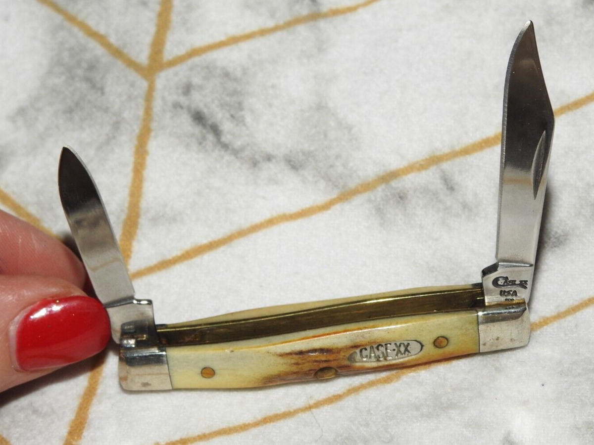 1997 NEW OLD STOCK CASE XX USA 5233 SS - SANDBAR STAG SMALL PEN