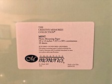 NEW Creative Memories Classic Photo Mounting Paper 10 Sheet 10x12 MINT