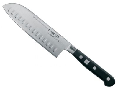 Chroma Tradition T15 Santoku mit Kullen 17,1 cm