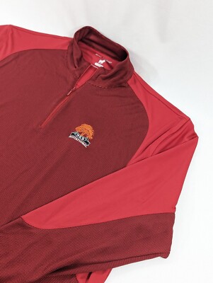 Horn Legend Quarter 1/4 Zip Pullover Bamboo Golf LS Men's XL Crest  Invitational