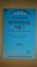 Partitur Schubert – Sinfonie Nr. 7 Unvollendete – UNBENUTZT Taschenpartitur