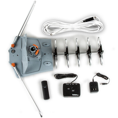 150miles TV Antenna Amplified Outdoor HD 1080P Digital Signal UHF VHF 360 Rotor