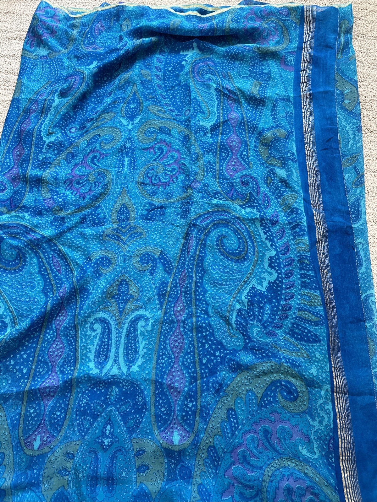 Printed Georgette Sari - image 6