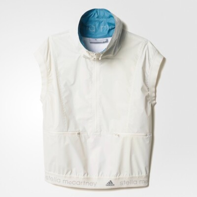Adidas by Stella McCartney Women's White Gilet Coat Jacket Vest Size M