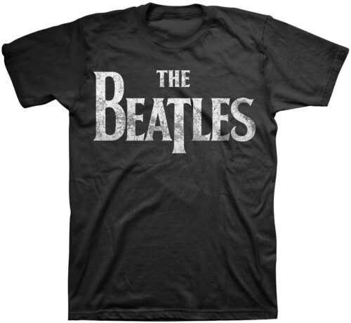 The Beatles - Черная футболка унисекс SS с логотипом The Beatles Distressed Drop T Новая Bl 3690₽
