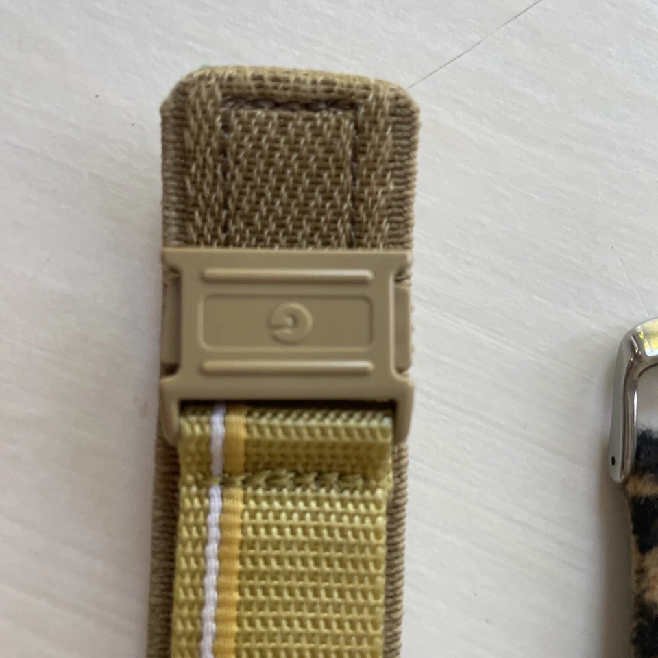 Correa de reloj Casio Baby-G G-File 20 mm amarilla original más 1 correa de leopardo Foto 3 de 4