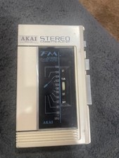 Akai Vintage PM-01 Stereo Cassette Player With FM Tuner Pack  Case - For Parts