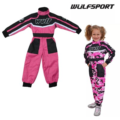 Wulfsport Cub Pink Kids Motocross Motorbike Kart Race Suit MX Off Road Junior