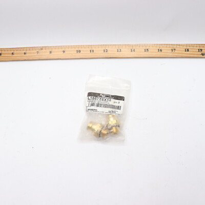 (2-Pk) Kimball Midwest DOT Male Connector 3/8'' x M16x1.5 L1867X6X16