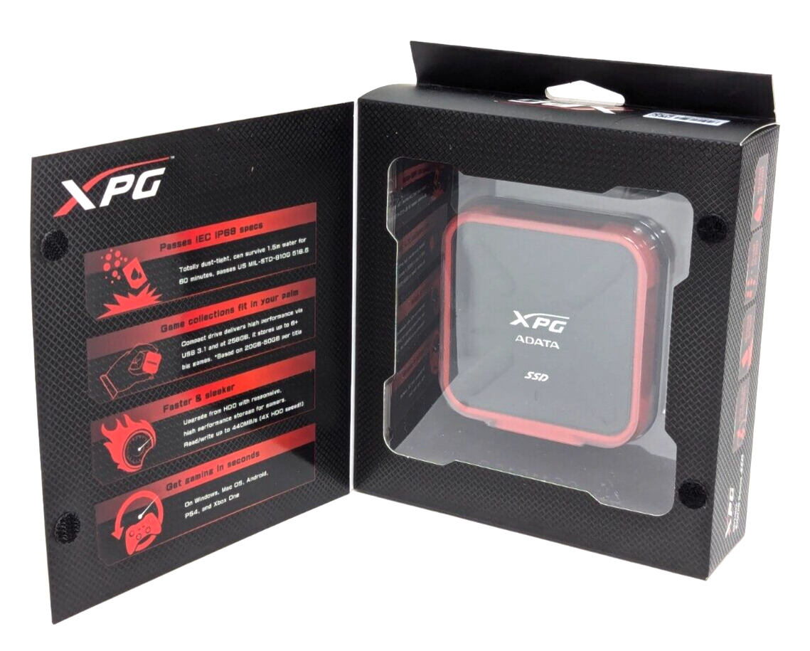 T ADATA XPG SD700X 256GB External Gaming SSD 3D NAND R/W uo to