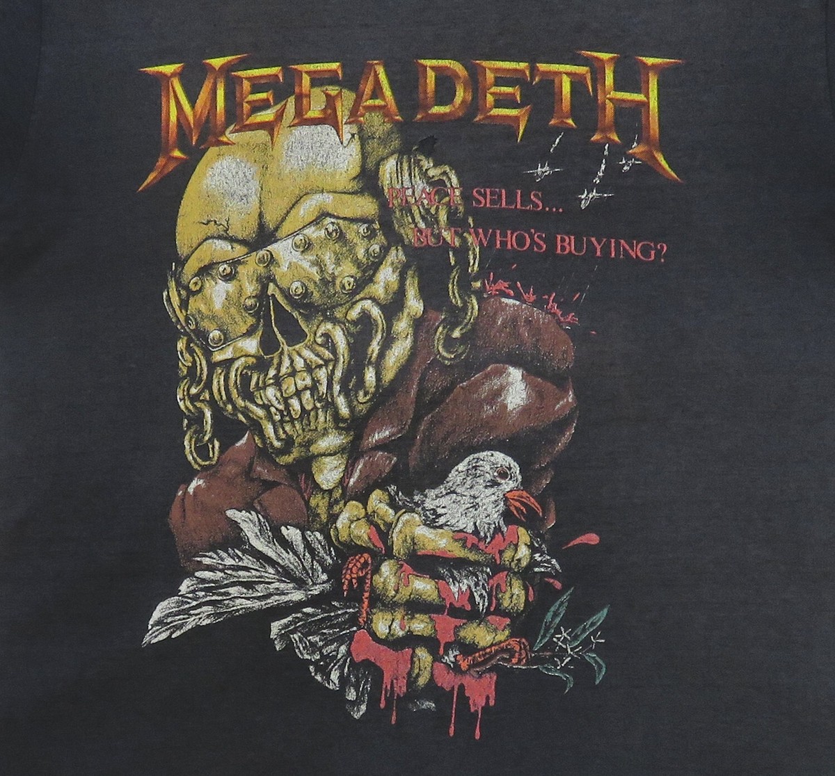 Megadeth Vintage T Shirt 1987 Peace Sells Tour Dates Vic