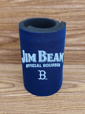 Jim Beam Boston Red Sox Koozie Coozie Bourbon Beer Can Wrap Alcohol Huggie MLB 