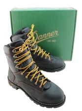 New DANNER Gritstone Size 10.5 EE Black Waterproof Vibram Outsole 8" Men's Boots