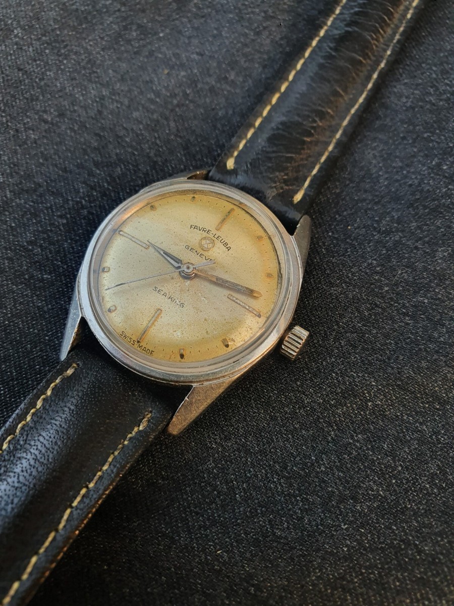 Favre-Leuba Sea King 手巻き時計 60Sアンティーク Favre Leuba Sea King Cadet Manual Wind Steel 1960 | El