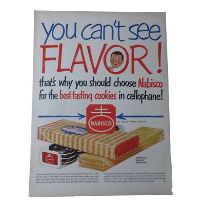 1950 Nabisco Wafers / Alexander Smith Rugs & Carpets - Vintage Print Ad