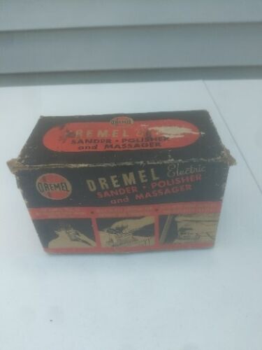 Ponceuse électrique vintage DREMEL polisseuse et masseuse boîte originale fonctionne ~ TRL7#25 - Photo 1/10