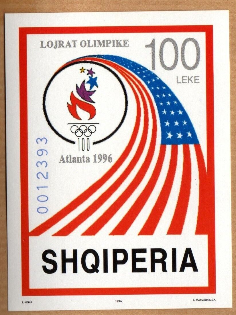 Albania 1996 MNH Souvenir Sheet Summer nº Max 79% OFF Games Scott 2514 Sale Special Price Olympic