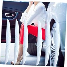 Car Door Edge Guards - Anti-Scratch Rubber Bumper Protectors --Pack for 6 white