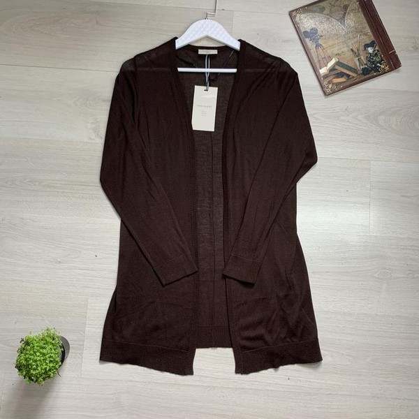Women Free Country Sweater Brown Acrylic M