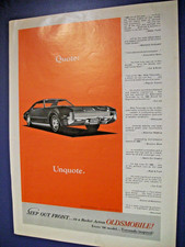 1966 Olds Toronado mid-size-mag car ad -"Quote: Unquote."