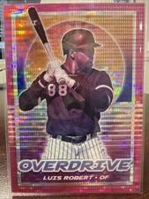 2021 Panini Chronicles - Overdrive Luis Robert #15 Purple Velocity Prizm