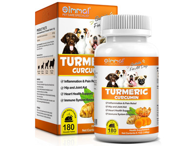 Turmeric Curcumin for Dogs-Inflammation & Pain Relief - Peking Duck Flavor 180CT