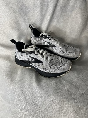 Brooks Womens Revel 5 1203611B121 White Black Running Shoes Sneakers Size 6.5