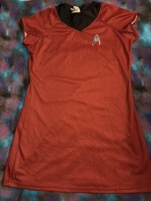 Halloween Star Trek Adult Cosplay Costume Red Uniform Dress Size medium M Rubie  