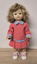 Alte Kunststoff Puppe Schildkröt Doll 52 cm Schlafaugen Stimme Sammler Vintage 