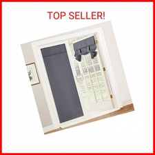 French Door Curtain - Privacy Thermal Insulated Door Window Curtain for