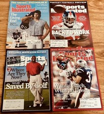 4 NY Giants Sports Illustrated magazines Mark Bavaro Lawrence Taylor David Tyree