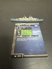 Axis Allies War at Sea BASE SET USS Atlanta CL 51 21/64 with card